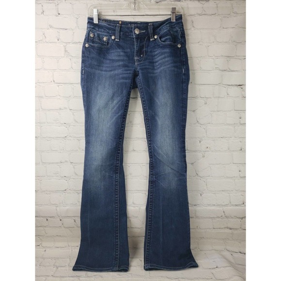 MISS ME Jeans SIZE‎ 27 Boot Cut JD1068B. Blue - Picture 2 of 16